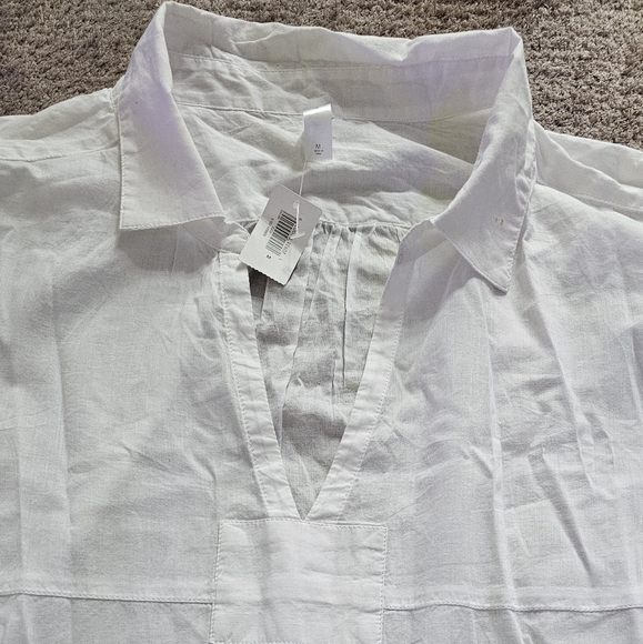 GAP Medium White Tunic Top 100% Cotton, In perfect condition, used a few times - Picture 2 of 5